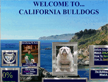 Tablet Screenshot of californiabulldogs.com